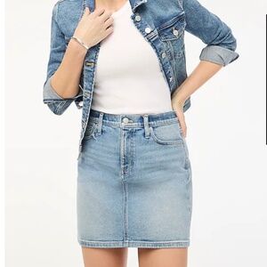 NWT JCrew Factory Denim Mini Skirt
